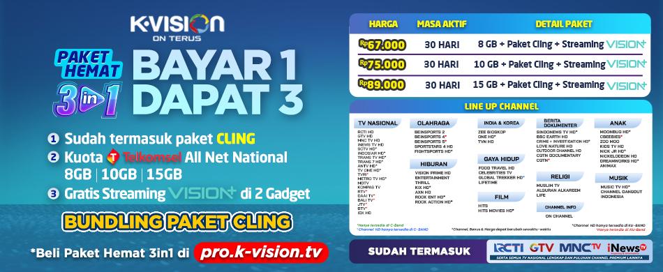 PAKET HEMAT 3 IN 1 CLING
