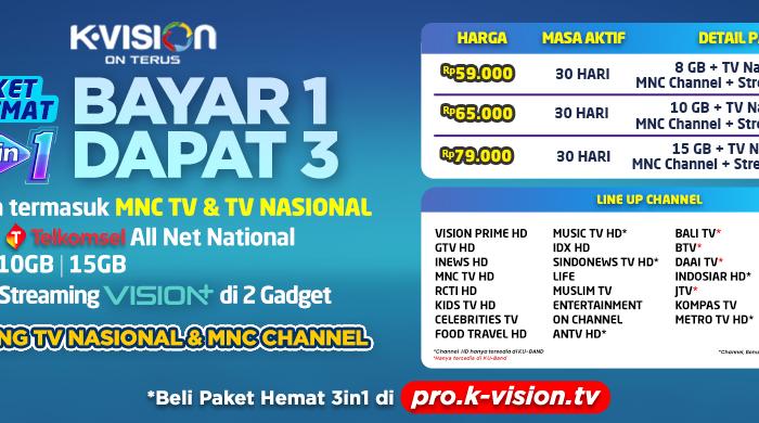 PAKET HEMAT 3 IN 1 TV NASIONAL