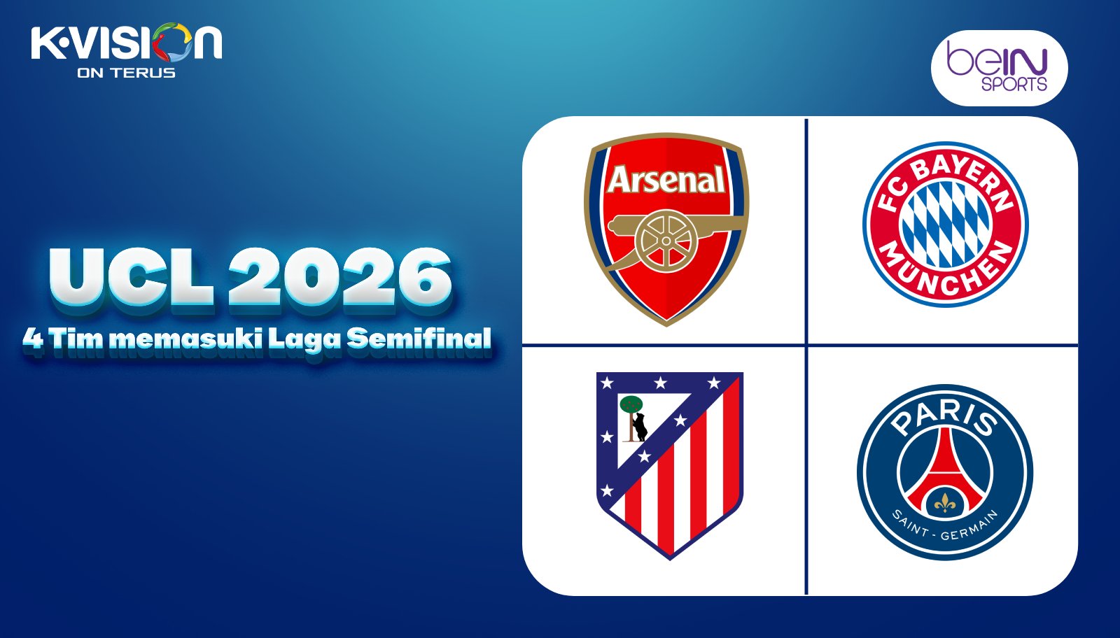 4 Tim Memasuki Laga Semifinal UCL: Perebutan Gelar Semakin Dekat