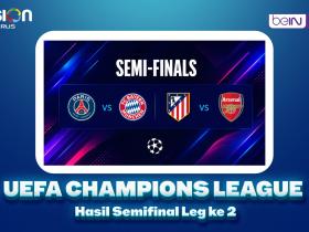 Hasil Semifinal Leg ke-1 Champions League: Duel Sengit Menuju Final