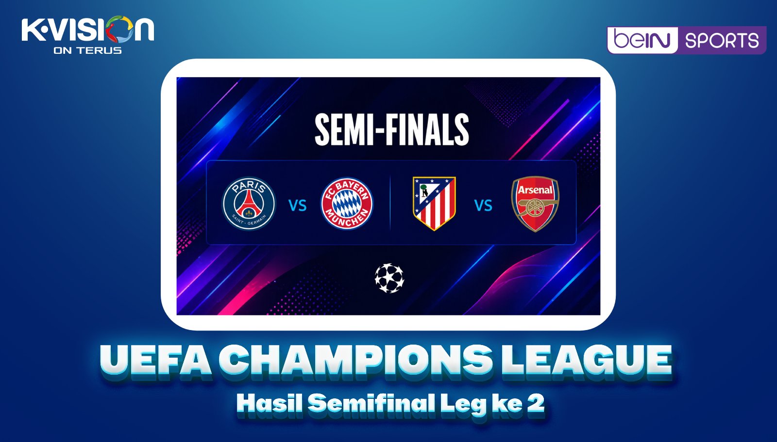 Hasil Semifinal Leg ke-1 Champions League: Duel Sengit Menuju Final