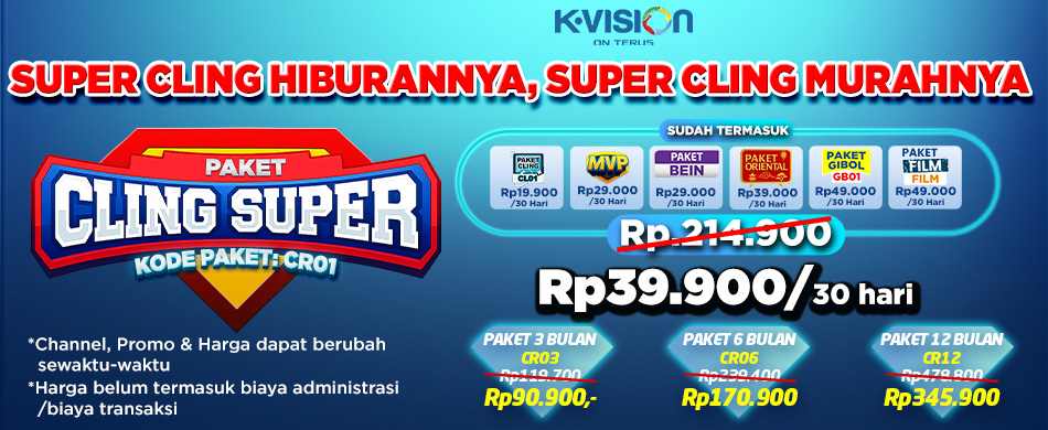 SUPER CLING HIBURANNYA, SUPER CLING MURAHNYA!