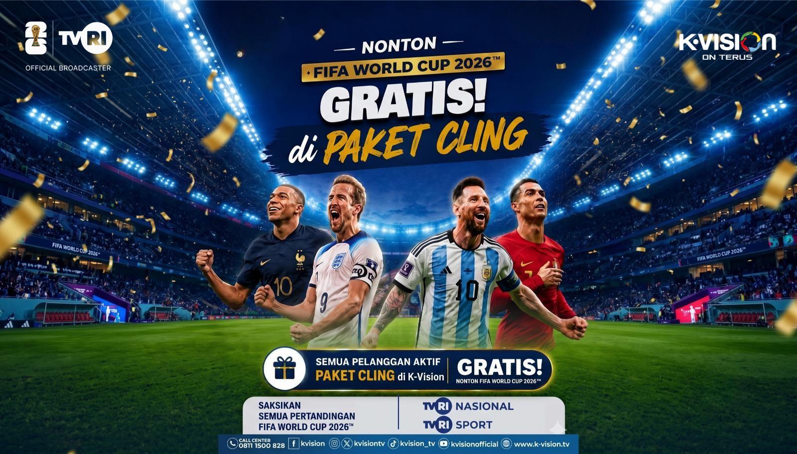 Saksikan Piala Dunia 2026 di K-Vision, Pesta Sepak Bola Dunia yang Dinantikan