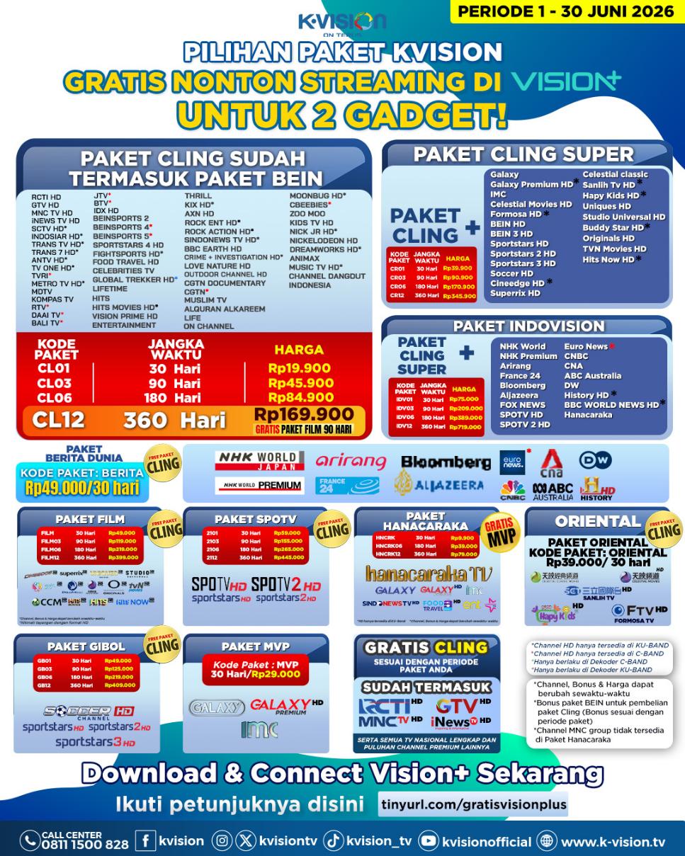 Paket dan Dekoder K-Vision Cartenz