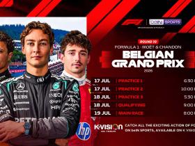 Saksikan Formula 1 Belgian Grand Prix 2026 Live di K-Vision, Aksi Sengit Para Pembalap Dunia!