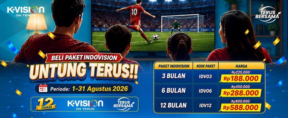 BELI PAKET INDOVISION! UNTUNG TERUS!