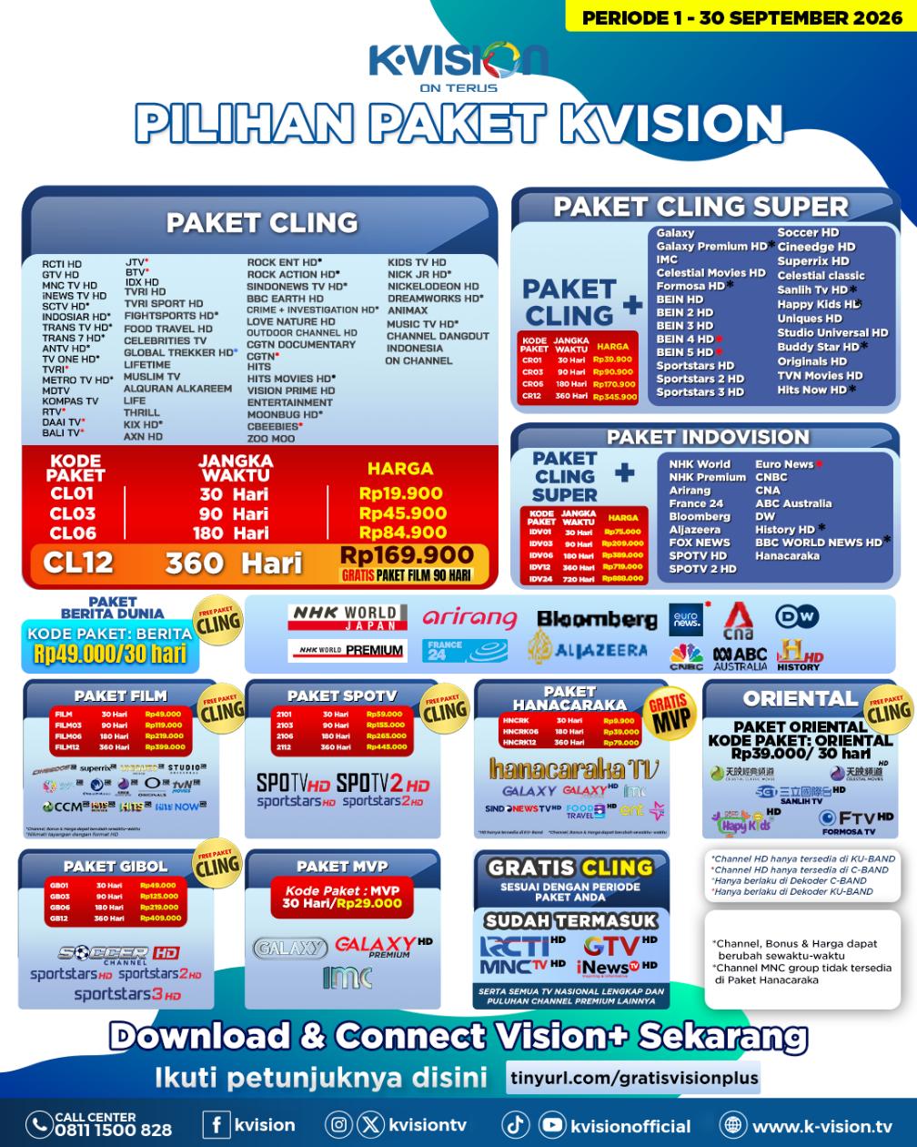 Paket dan Dekoder K-Vision Cartenz