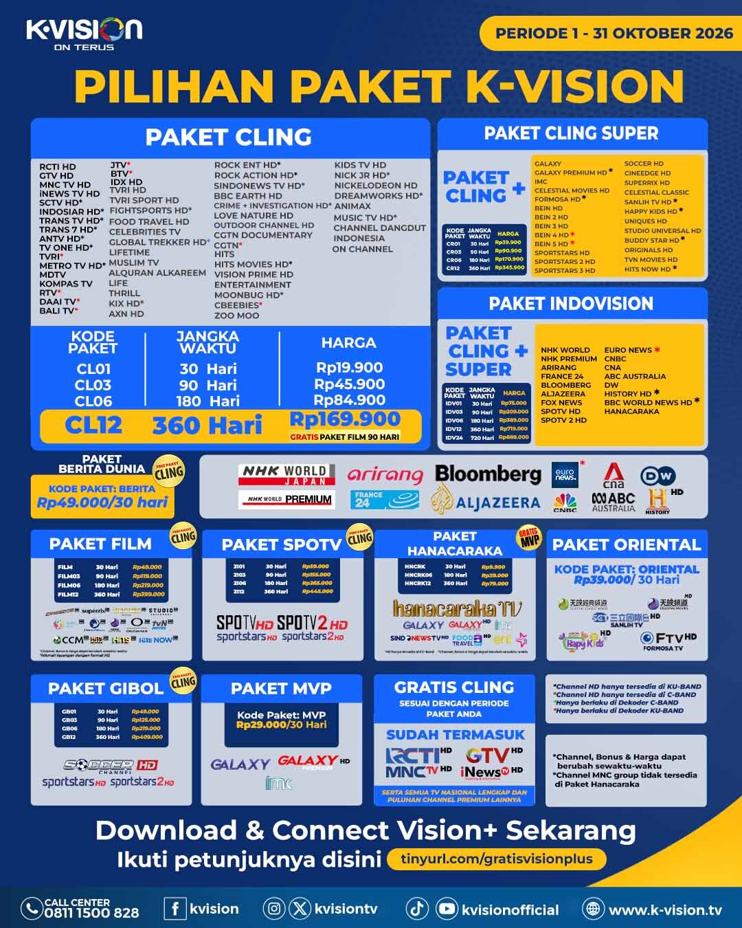 Paket dan Dekoder K-Vision Cartenz